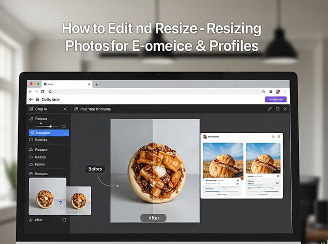 How to Edit and Resize Photos Online for E-commerce & Profiles